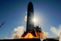 SpaceX مرحله فوقانی Starship را برای پرواز نهم در آزمایش آتش استاتیک آتش می گیرد